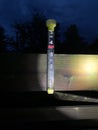 Rain gauge with over three inches of rain