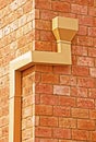 Rain gutter on a brick wall Royalty Free Stock Photo