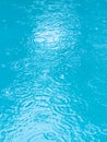 Rain Hitting Water in Swimming Pool Royalty Free Stock Photo