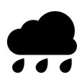 Rain Icon In Dualtone Style