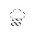 rain icon. Element of autumn icon for mobile concept and web apps. Thin line rain icon can be used for web and mobile Royalty Free Stock Photo