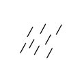 rain icon. Element of travel icon for mobile concept and web apps. Thin line rain icon can be used for web and mobile. Premium Royalty Free Stock Photo