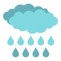 Rain icon isolated