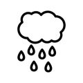 Rain icon or logo isolated sign symbol vector illustration