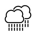 Rain icon or logo isolated sign symbol vector illustration