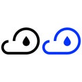 Rain Icon in outline style