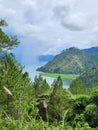 Rain at Laut Air Tawar Lake, Takengon, Central Aceh District, Indonesia Royalty Free Stock Photo