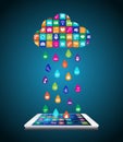 Rain from mobile apps: the application downloaded and installed