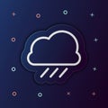 Rain nolan button icon. Simple thin line, outline vector of web icons for ui and ux, website or mobile application Royalty Free Stock Photo