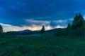 Rain over Caribou-Targhee National Forest Royalty Free Stock Photo