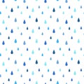 Rain seamless vector pattern