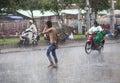 Rain season in Southeast Asia