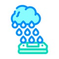 rain sensor color icon vector illustration color