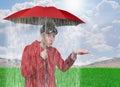 Rain shower? Royalty Free Stock Photo