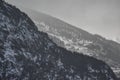 Rain and snow over the mountains of Susa Valley