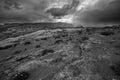 Rain Storm over the Desert Utah Landscape Royalty Free Stock Photo