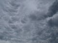 Rain and thunder clouds, texture, background. Stormy, grey, lead sky