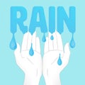 Rain Harvest Hand Royalty Free Stock Photo