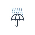 Rain Umbrella Icon Royalty Free Stock Photo