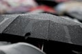 Rain umbrella with rain drops