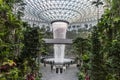 Rain Vortex at Changi Jewel Singapore Royalty Free Stock Photo