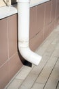 Rain Water Draining Gutter Downpipe Royalty Free Stock Photo