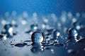 Rain water drop falling to the floor in rainy season Royalty Free Stock Photo