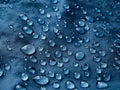 Water drops on the fabric. Royalty Free Stock Photo