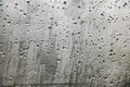 rain water drops on the truck window glass Royalty Free Stock Photo