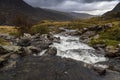 Water running off the Glyderau mountains