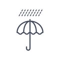 Rain Weather Icon Climate Forecast Concept