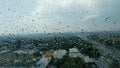 Rain From Window Royalty Free Stock Photo