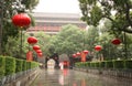 Rain in Xian, China Royalty Free Stock Photo