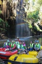 Rainblow waterfall Huai Mae Klong Kee rive