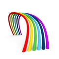Rainbow 3D Royalty Free Stock Photo