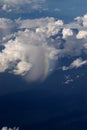 Rainbow from above Royalty Free Stock Photo