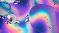 Rainbow abstract background picture made with oil, water and soap