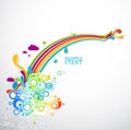 Rainbow abstract collage Royalty Free Stock Photo