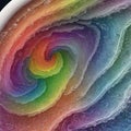 Rainbow abstract look like sea wave water splash 2