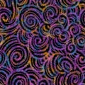 Rainbow abstract swirl background seamless