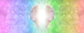 Rainbow Angel Wings Message Banner Royalty Free Stock Photo