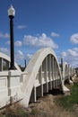 Rainbow Arch Bridge - Fort Morgan, Colorado Royalty Free Stock Photo