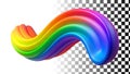 Rainbow arch, colorful arc, spectrum, and vibrant symbol png transparent image Generative AI