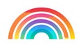 Rainbow Arch Vector Illustration, Vibrant Gradient Design, vector design Generative AI Royalty Free Stock Photo