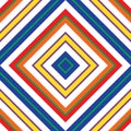 Rainbow Argyle Diagonal Stripes seamless pattern background