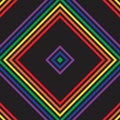 Rainbow Argyle Diagonal Stripes seamless pattern background