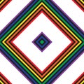 Rainbow Argyle Diagonal Stripes seamless pattern background