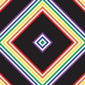 Rainbow Argyle Diagonal Stripes seamless pattern background