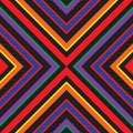 Rainbow Argyle Diagonal Stripes seamless pattern background