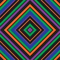 Rainbow Argyle Diagonal Stripes seamless pattern background